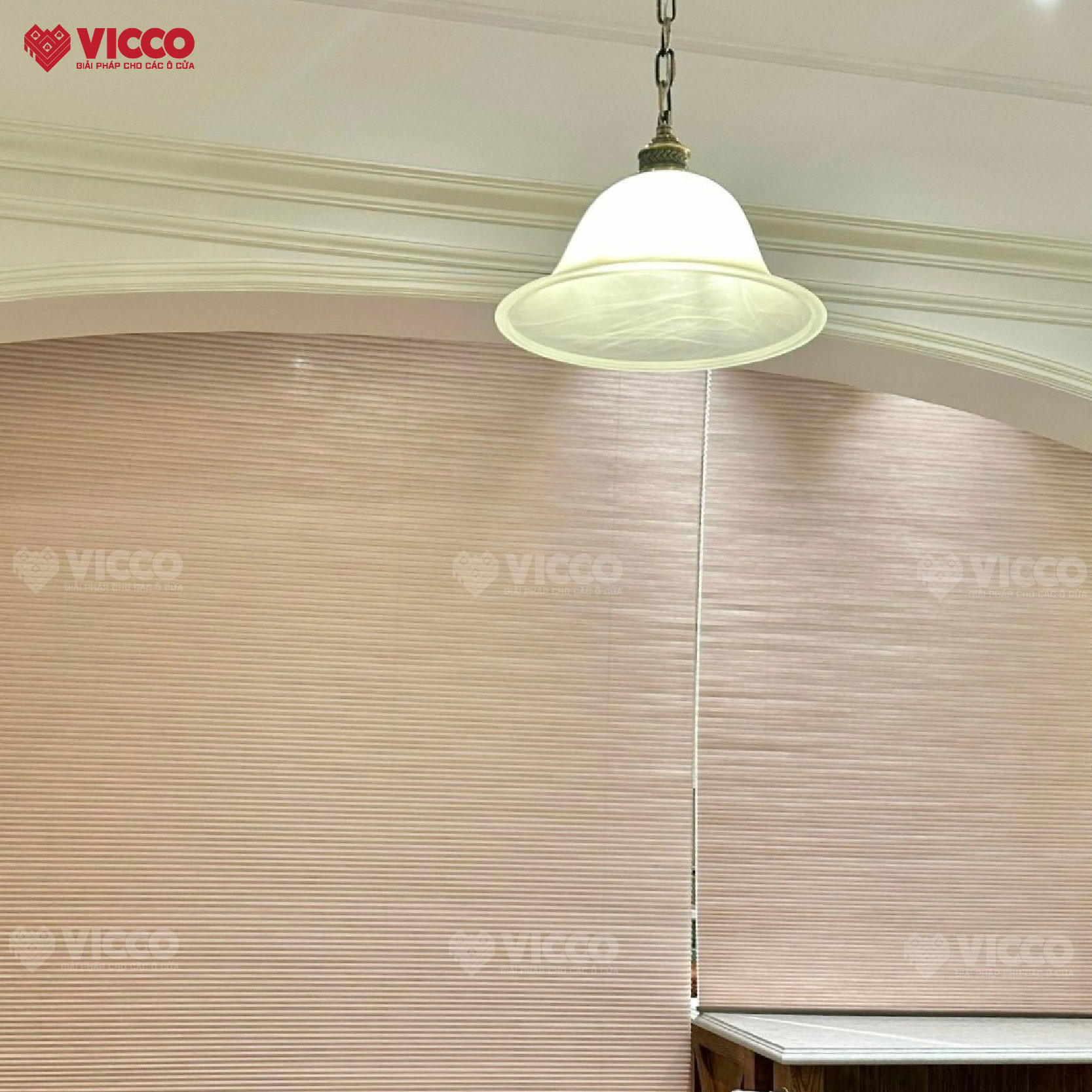 Hỗ trợ Đại lý Thi công công trình Rèm tổ ong Hệ Tự động tại Nhà ở Vincom Ocean Park - Hà Nội.