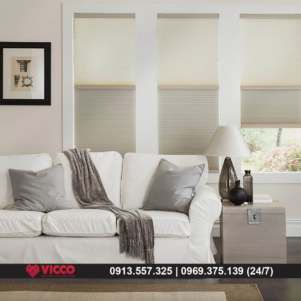 Những điểm mạnh mà chỉ rèm tổ ong VICCO – Day and night – Điều khiển tự động có