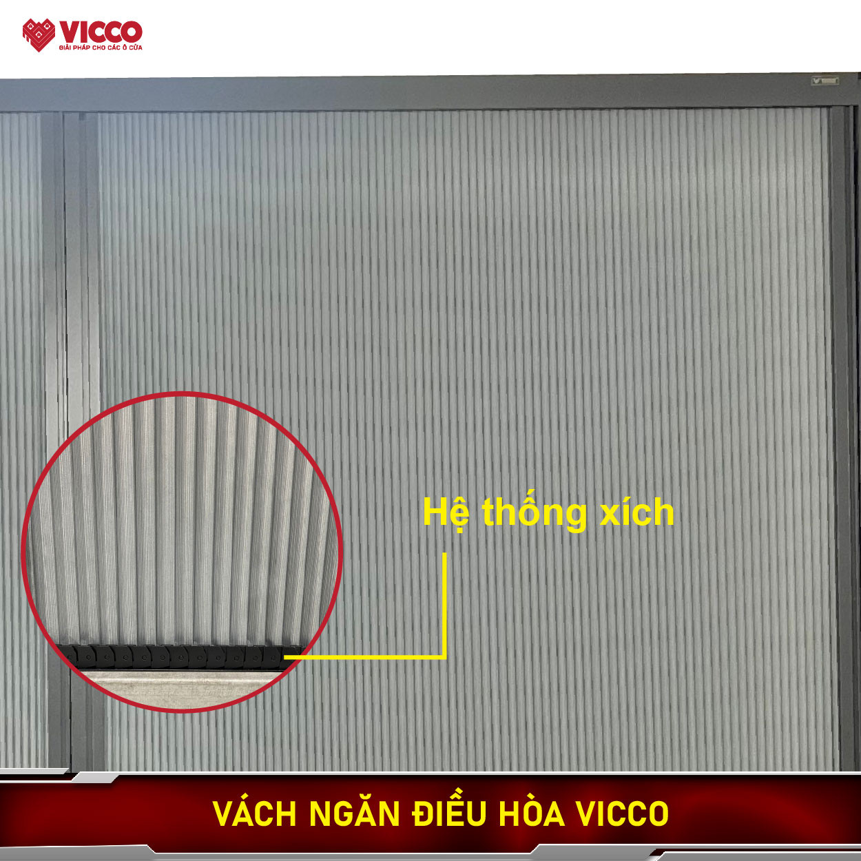Hỗ trợ Đại lý Thi công công trình Vách ngăn điều hòa Hệ ray xích ghép cánh tại Nhà khách ở Hà Đông - Hà Nội