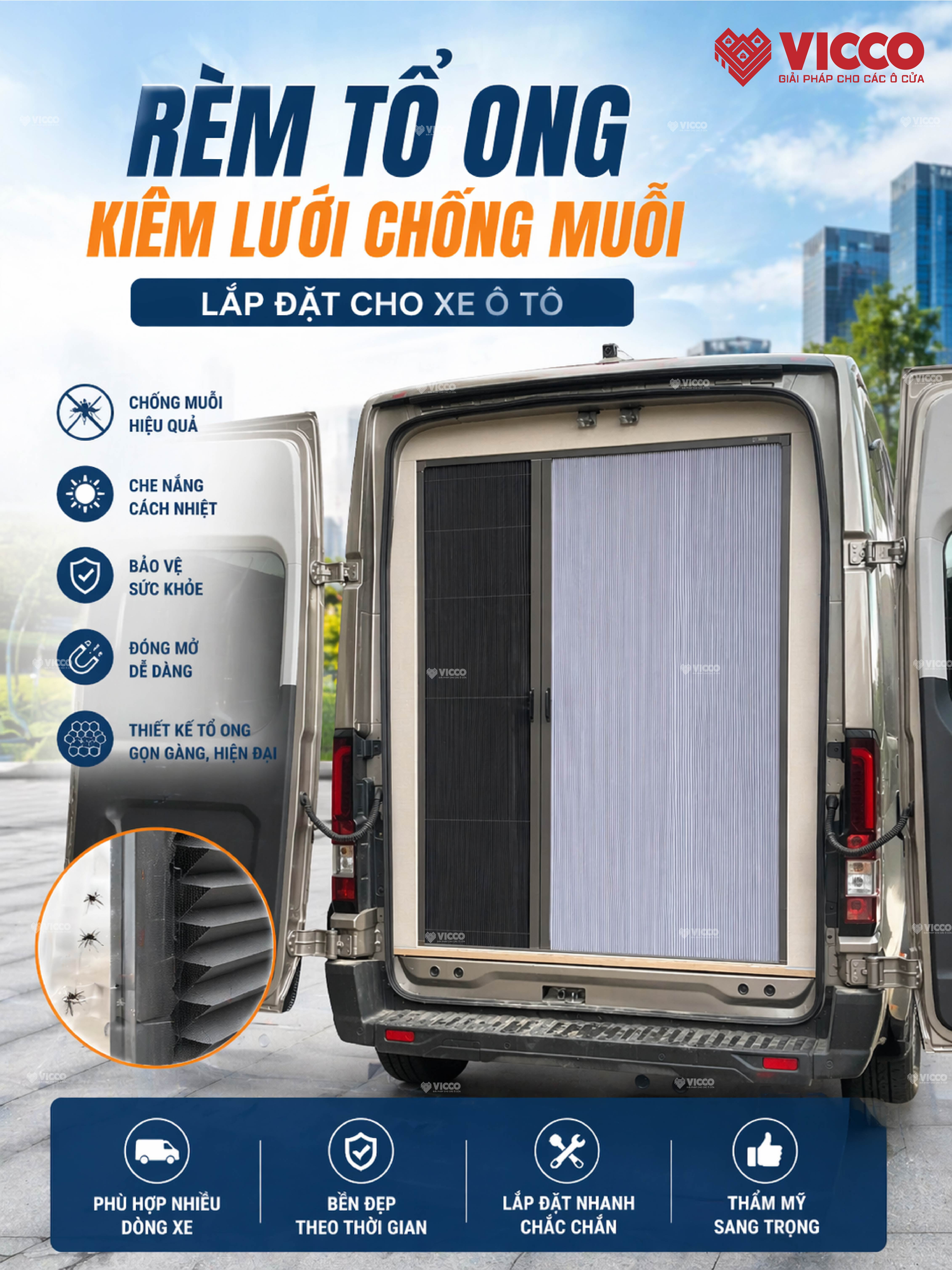 HOÀN THIỆN NỘI THẤT RÈM CHO XE 16 CHỖ – GIẢI PHÁP “NHÀ DI ĐỘNG” TIỆN NGHI
