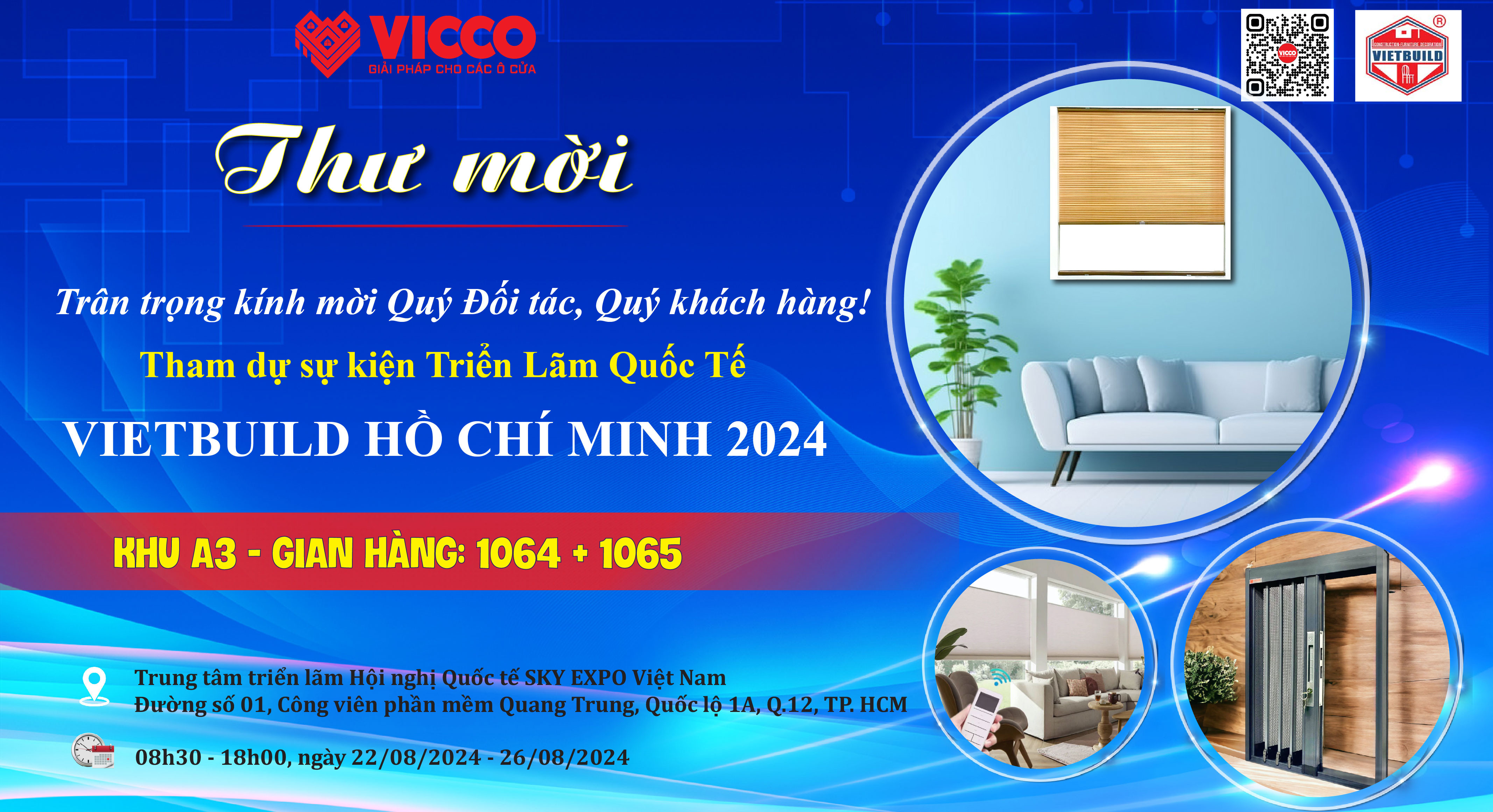 THƯ MỜI THAM DỰ TRIỂN LÃM QUỐC TẾ VIETBUILD TP.HCM 2024 LẦN 3