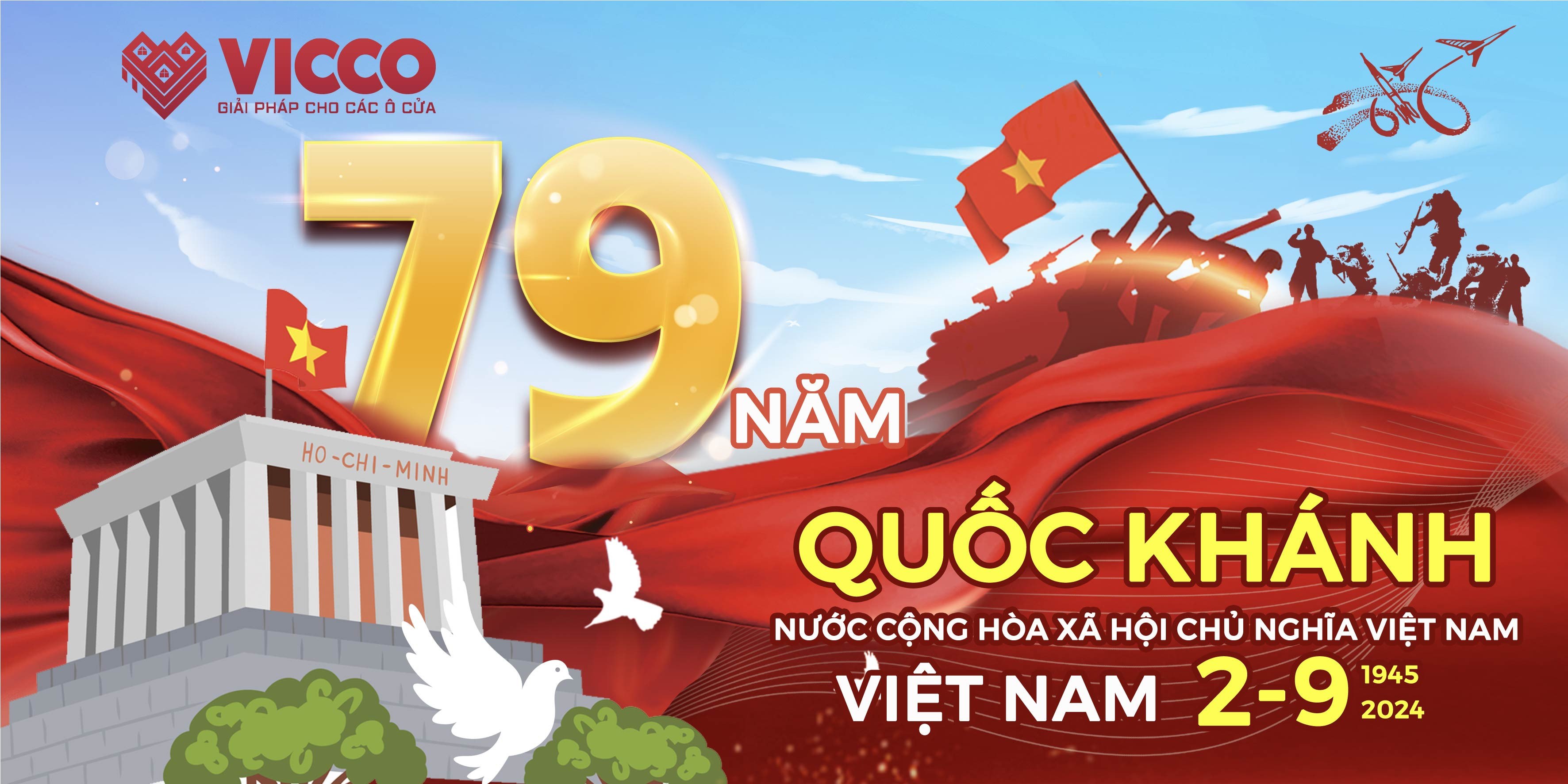 VICCO thông báo nghỉ lễ Quốc Khánh mùng 2/9