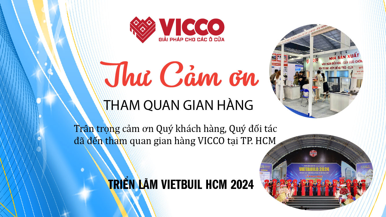 Thư cảm ơn Quý đối tác, khách hàng đã tham dự sự kiện triển lãm VietBuild HCM năm 2024 Lần III