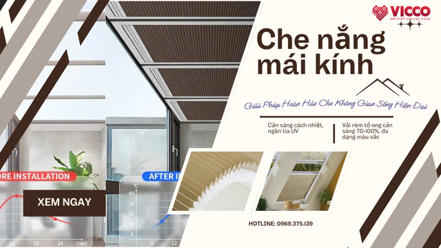 Rèm Che Nắng Giếng Trời Tự Động - Giải Pháp Hoàn Hảo Cho Không Gian Sống Hiện Đại