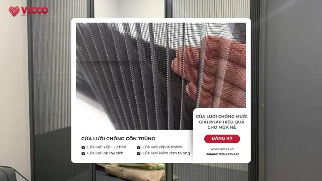 Cửa lưới chống muỗi Giải pháp hiệu quả cho mùa hè