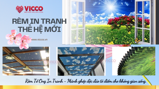 RÈM TỔ ONG IN TRANH 3D - TẠO ĐIỂM NHẤN CHO KHÔNG GIAN