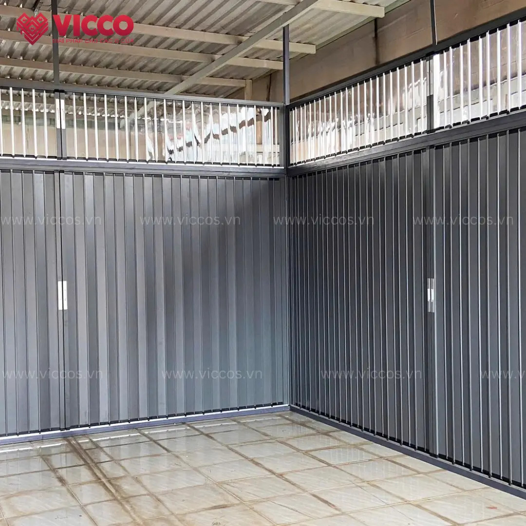 Cửa xếp lá nhôm đặc – Sự kết hợp hoàn hảo giữa công năng và thẩm mỹ!
