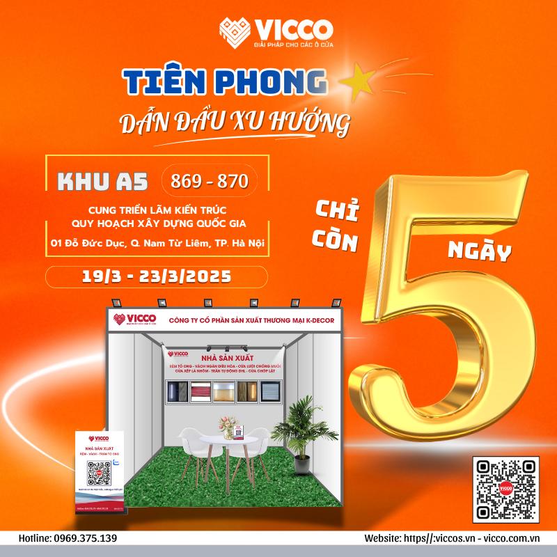 THƯ MỜI QUÝ KHÁCH HÀNG & ĐỐI TÁC ĐẾN THAM QUAN GIAN HÀNG VICCO TẠI TRIỂN LÃM QUỐC TẾ VIETBUILD HÀ NỘI 2025