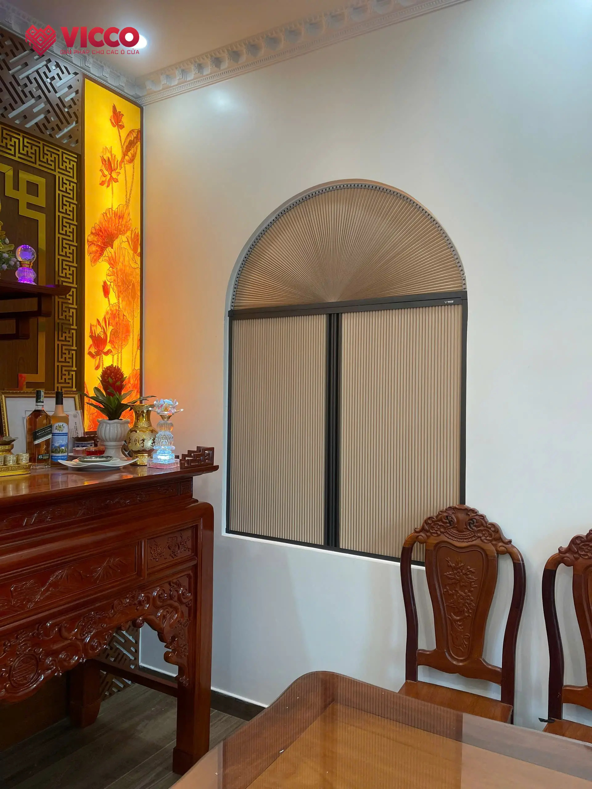 Rèm tổ ong in tranh 3D – Tô điểm không gian sống một cách đẳng cấp
