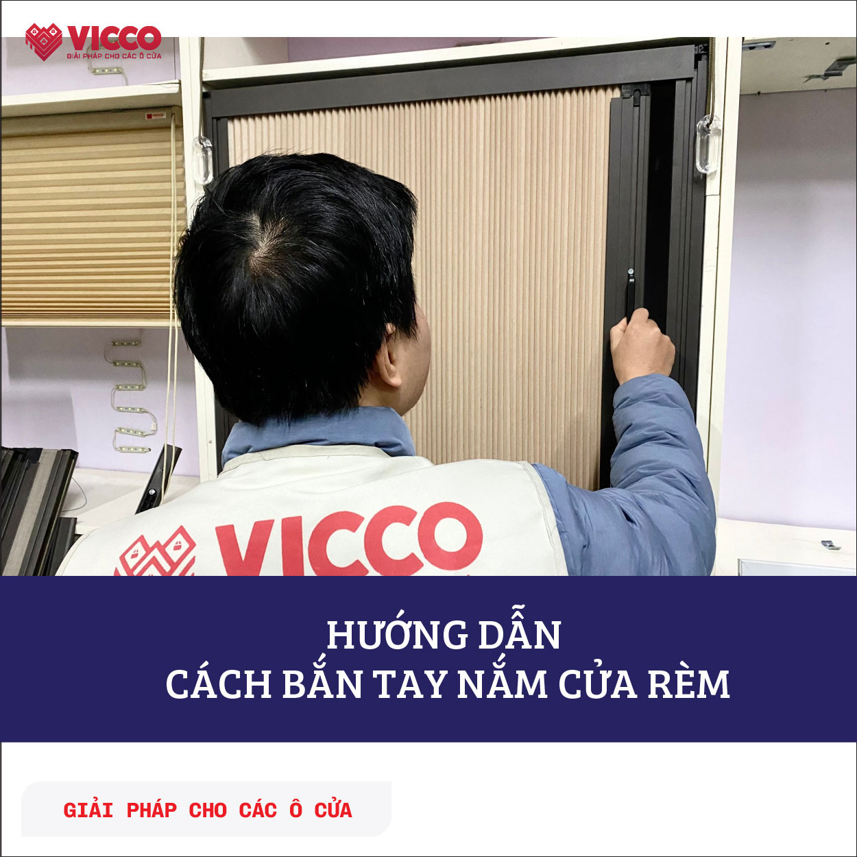 Hướng dẫn cách bắt tay nắm Cửa vách ngăn tổ ong dễ dàng, chính xác