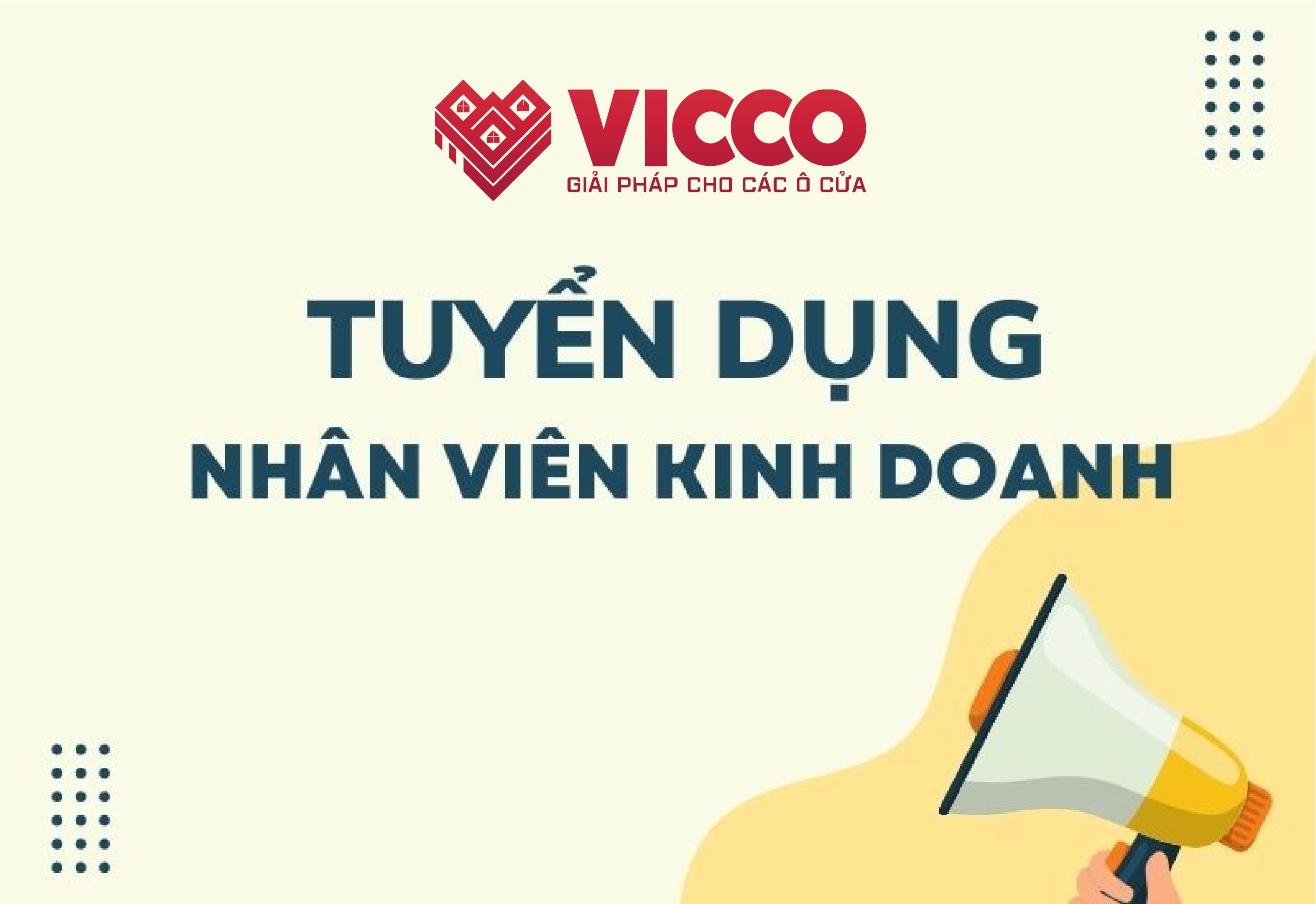 VICCO Tuyển dụng Nhân viên Kinh doanh - Khu vực Hà Nội