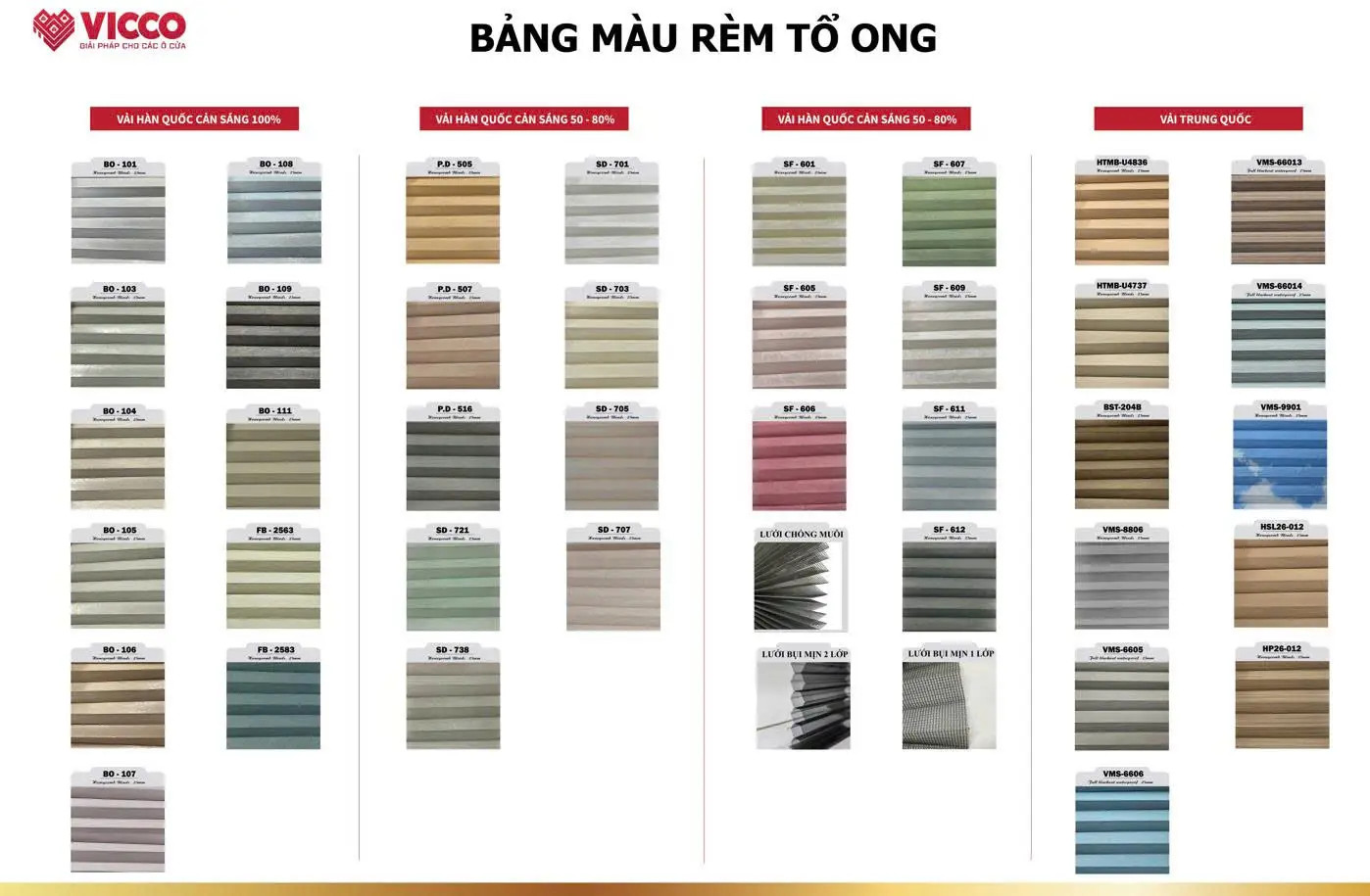 Tổng hợp các màu sắc phổ biến cho rèm tổ ong tự động - Lựa Chọn Tối Ưu Cho Không Gian Sống
