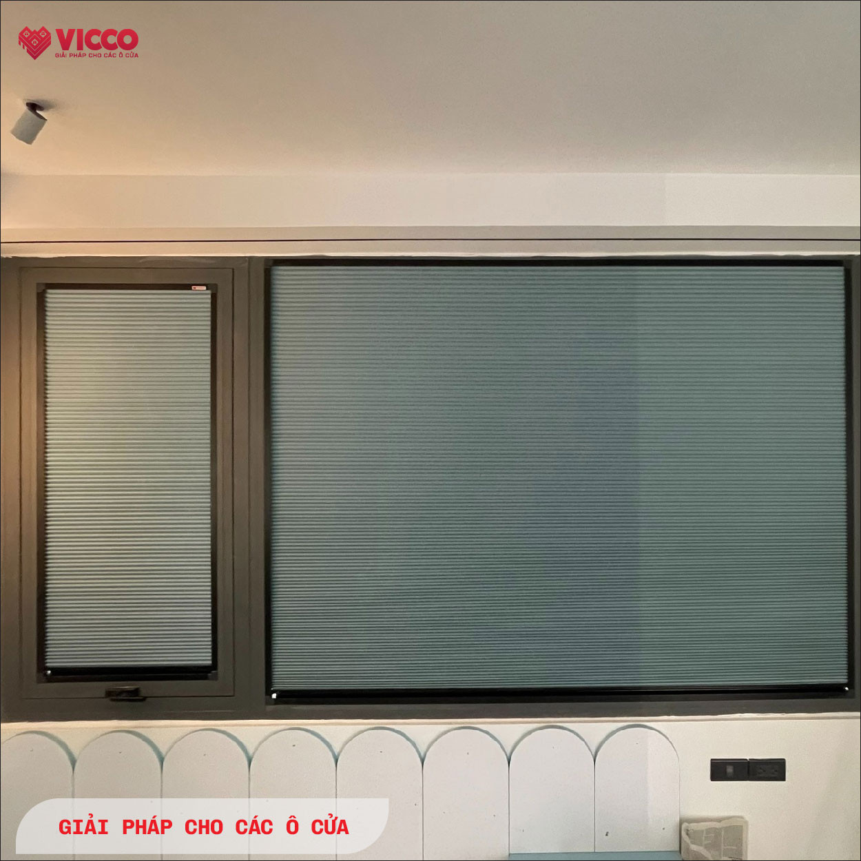 Rèm tổ ong - Vách ngăn nhiệt tổ ong VICCO