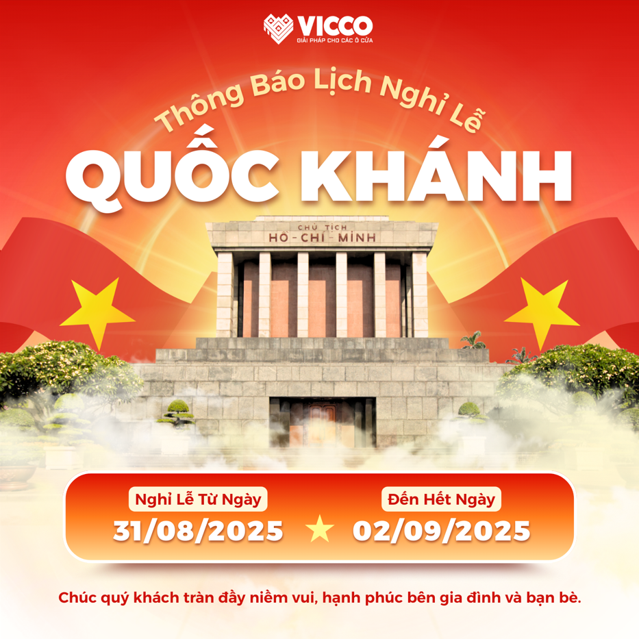 VICCO THÔNG BÁO NGHỈ LỄ QUỐC KHÁNH 2/9