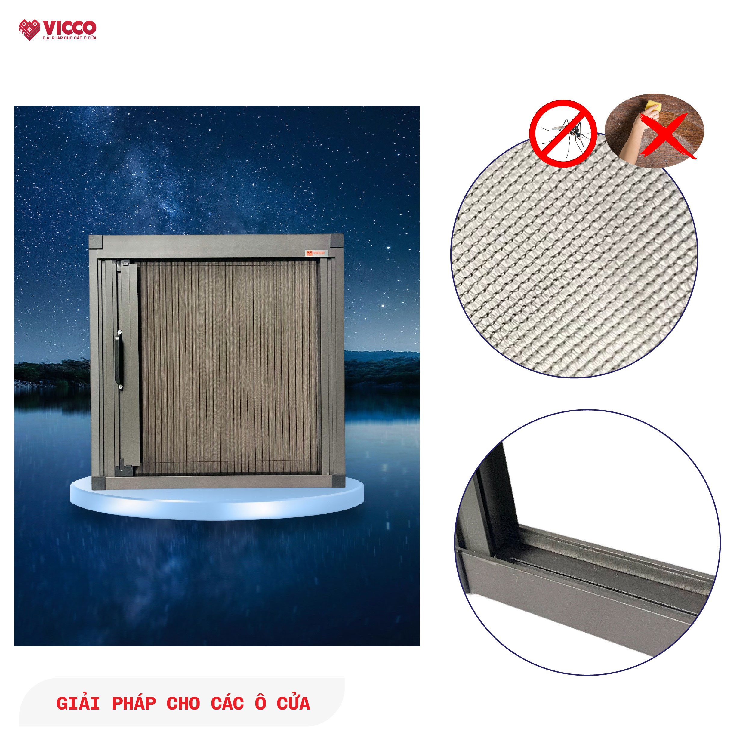 CỬA LƯỚI CHỐNG BỤI MỊN HỆ 32 LUX kết hợp ngăn côn trùng bảo vệ SỨC KHỎE