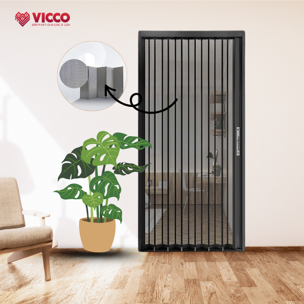 Giải pháp chống bụi hiệu quả với cửa lưới xếp lá nhôm – Bảo vệ không gian sống sáng tạo và an toàn