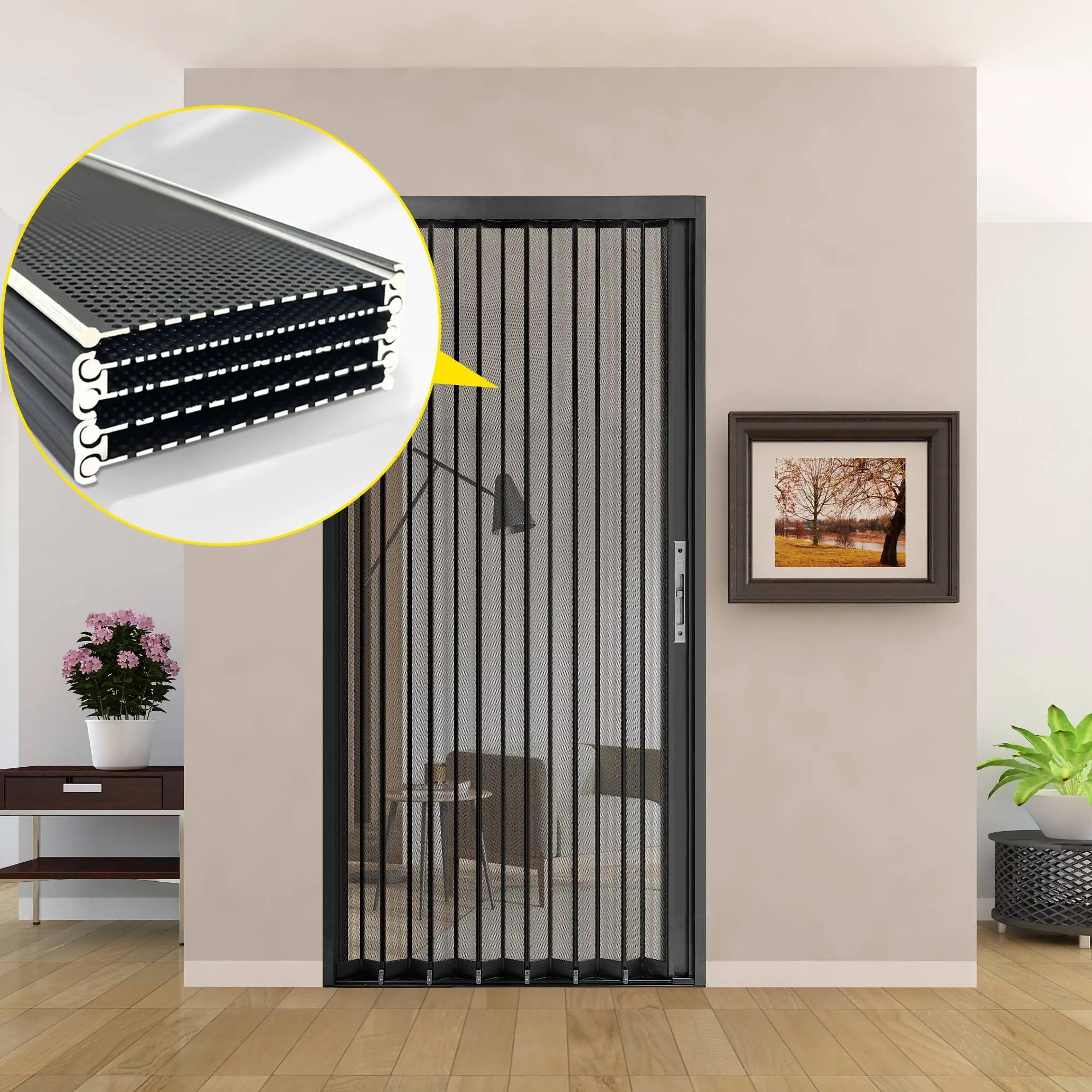 Cửa lưới xếp lá nhôm và những ý tưởng mới cho gia đình: Tiện ích và thẩm mỹ hiện đại