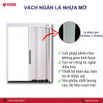 Vách ngăn lá nhựa mờ