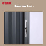 Cửa Xếp Lá Nhôm Đặc Hệ V68